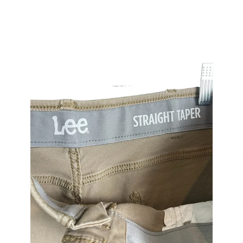 LEE STRETCH khaki pants MENS 40 x 32 STRAIGHT TAPER FIT